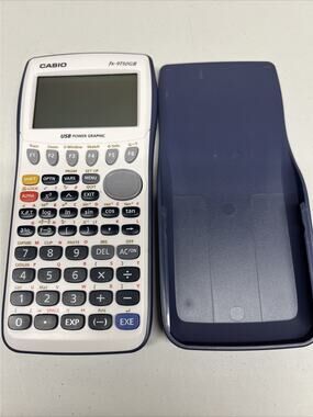 Casio FX-9750GII Graphing Calculator - White w/cover Working!